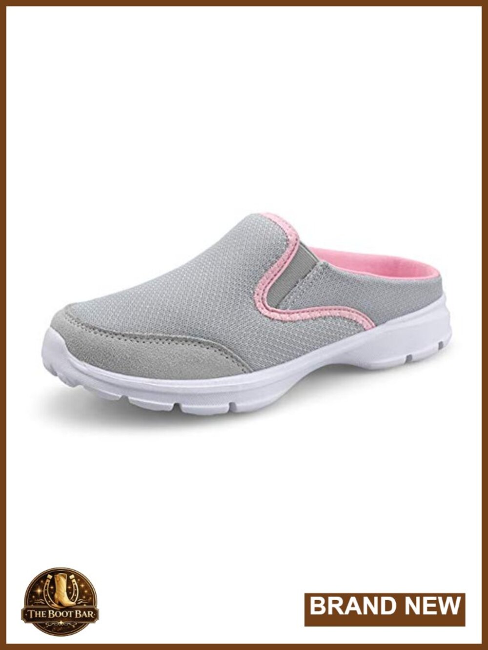 Backless Walking Sneakers Slip-on Mule Shoes Closed Toe Summer Lightweight